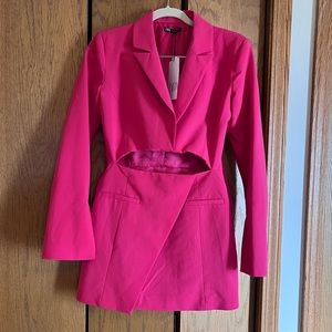 Hot pink Zara blazer dress size S